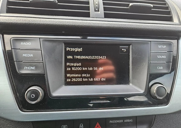 Skoda Fabia cena 33900 przebieg: 150000, rok produkcji 2018 z Bydgoszcz małe 154